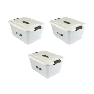 Besto 25 LTR Plastic Storage Box With Lid