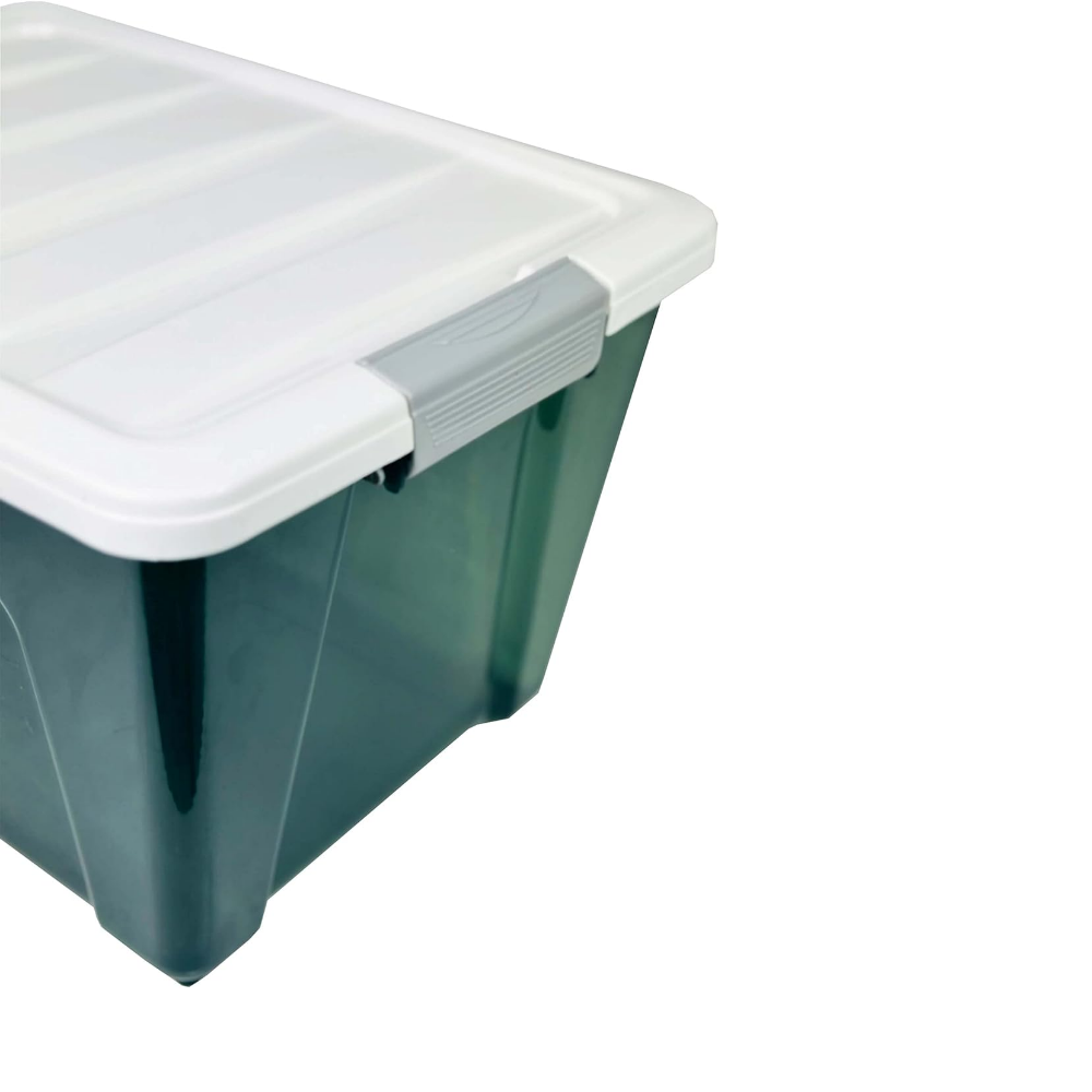 Besto 30 LTR Plastic Storage Box With Lid (Green) - Storage World