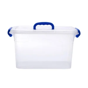 Besto 6 LTR Semi Clear Plastic Storage Box With Lid (6 PCS SET)